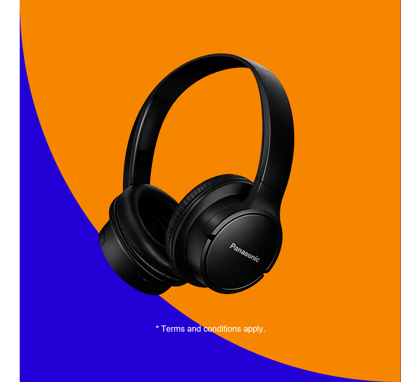 PANASONIC WIRELESS STEREO HEADPHONES (MODEL:RB-HF630BE-K)
